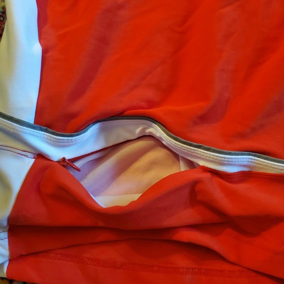 nike running top large red 211505 w pocket lined dri-fit work out - Picture 4 of 8
